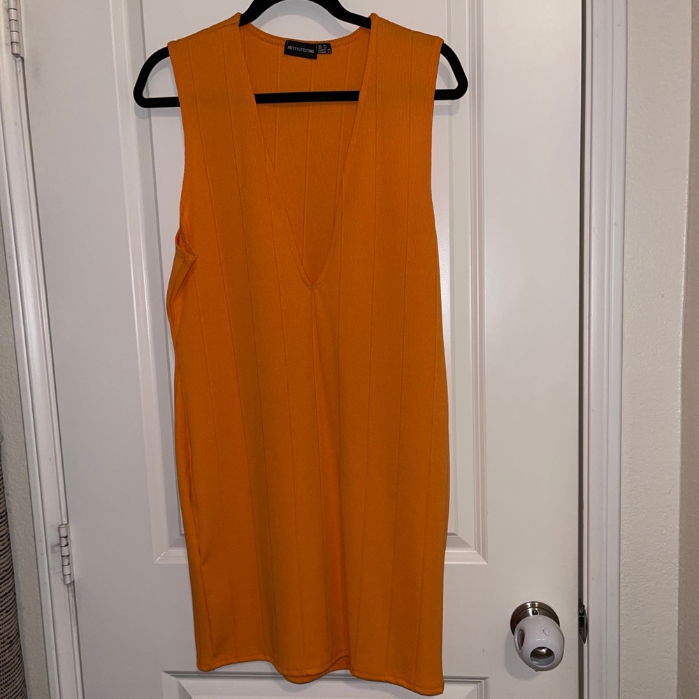 Deep V Bodycon Dress